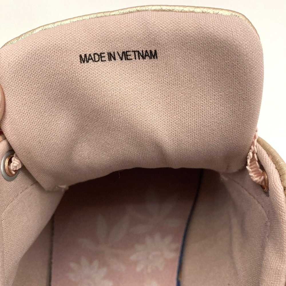 Ted Baker Rose Gold‎ Floral Sneakers Metallic Ribbon Laces Womens 6/6.5 EU 37 - Picture 13 of 13